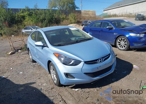 2011 Hyundai Elantra Gls (Ulsan Plant) from USA, damaged, VIN KMHDH4AE7BU120820